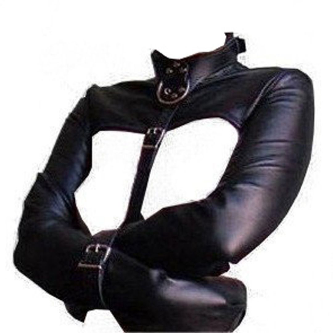 Women's Real Leather Bolero Straitjacket – Fetish Fashion Restraint Top
