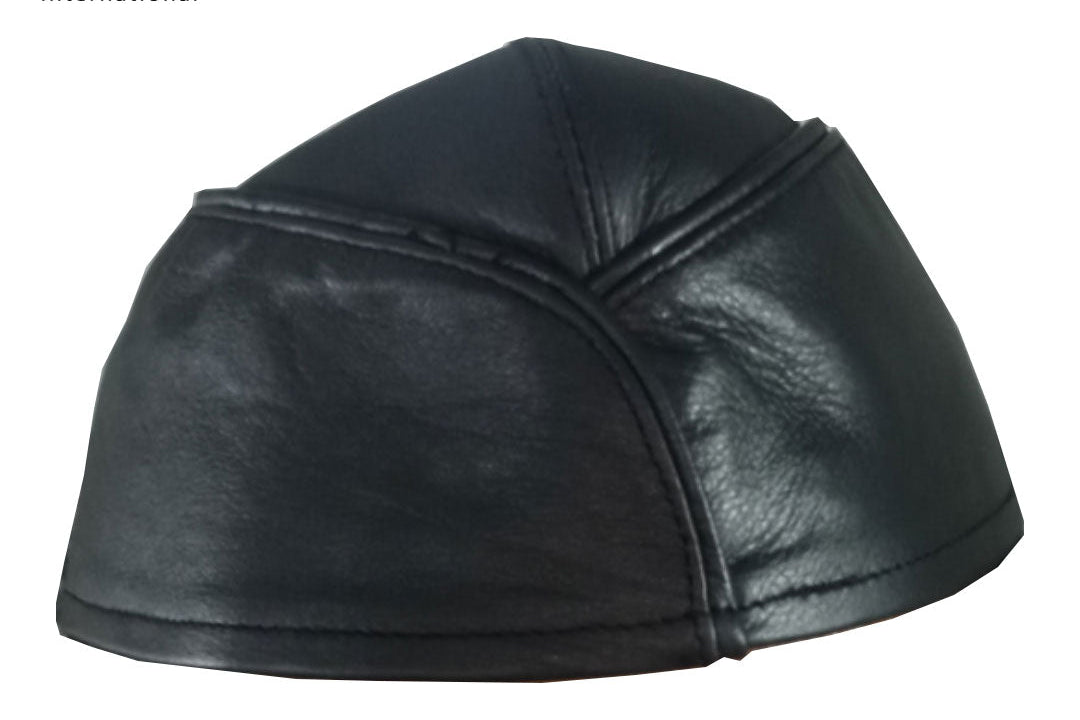 Men’s Soft Lamb Leather Cap – Handcrafted Genuine Sheep Leather Hat